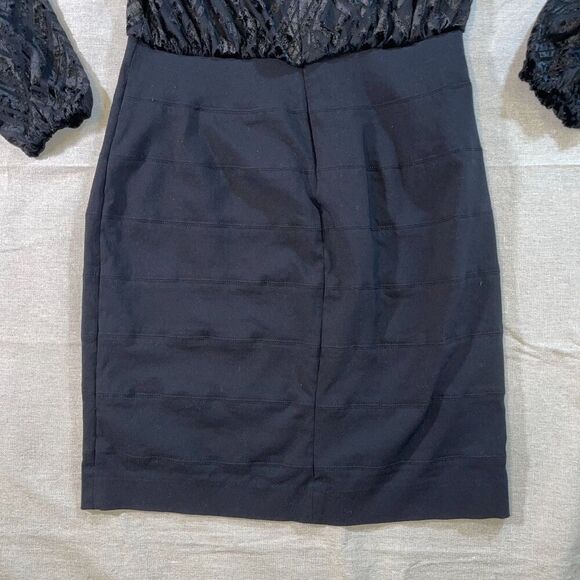 Nicole by Nicole Miller | Velvet Top Bodycon Dress | Size 6 - Picture 9 of 11